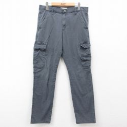 W33★古着 ラングラー Wrangler カーゴ パンツ メンズ グレー 25apr21 中古 ボトムス ロング