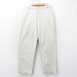 W33★古着 ラルフローレン Ralph Lauren ブランド チノ パンツ チノパン メンズ 90年代 90s コットン 薄ベージュ カーキ 25apr21 中古 ボトムス ロング