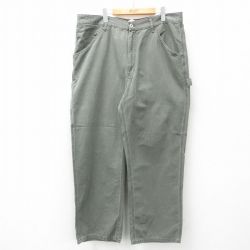 W39★古着 ギャップ GAP ペインター パンツ メンズ 00年代 00s 大きいサイズ ダック地 コットン 薄緑 グリーン 25apr21 中古 ボトムス ロング