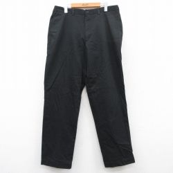 W35★古着 ブルックスブラザーズ BROOKS BROTHERS ブランド パンツ メンズ 00年代 00s コットン 黒 ブラック 25apr23 中古 ボトムス ロング