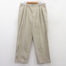 W36★古着 ドッカーズ チノ パンツ チノパン メンズ コットン ベージュ カーキ 25apr23 中古 ボトムス ロング
