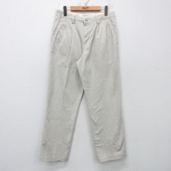 W31★古着 ドッカーズ チノ パンツ チノパン メンズ ワンポイントロゴ 薄ベージュ カーキ 25apr23 中古 ボトムス ロング