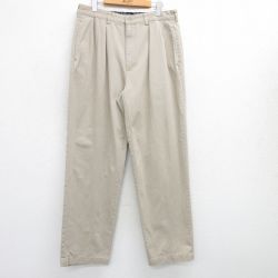 W34★古着 ラルフローレン Ralph Lauren ブランド チノ パンツ チノパン メンズ ANDREW コットン ベージュ カーキ 25apr23 中古 ボトムス ロング