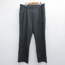 W36★古着 ドッカーズ パンツ メンズ ワンポイントロゴ 濃グレー 25apr23 中古 ボトムス ロング