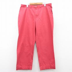 W38★古着 ラルフローレン Ralph Lauren ブランド チノ パンツ チノパン メンズ コットン 濃ピンク 【spe】 25apr23 中古 ボトムス ロング