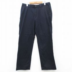 W35★古着 ラルフローレン Ralph Lauren ブランド パンツ メンズ 黒 ブラック 25apr23 中古 ボトムス ロング