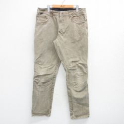 W37★古着 KUHL パンツ メンズ ダブルニー ベージュ系 カーキ 25apr23 中古 ボトムス ロング