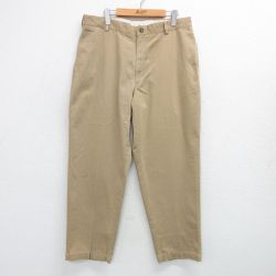 W36★古着 エルエルビーン LLBEAN パンツ メンズ 00年代 00s コットン ベージュ カーキ 25apr23 中古 ボトムス ロング