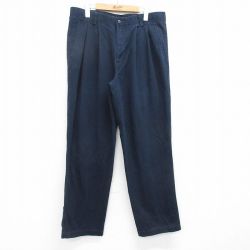 【50%OFF】W34★古着 ドッカーズ パンツ メンズ 00年代 00s コットン 濃紺 ネイビー 25apr25 中古 ボトムス ロング