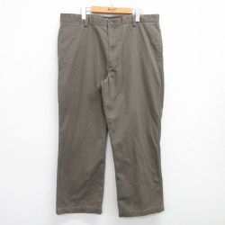 W38★古着 ドッカーズ パンツ メンズ 00年代 00s コットン 濃緑系 グリーン 25apr25 中古 ボトムス ロング