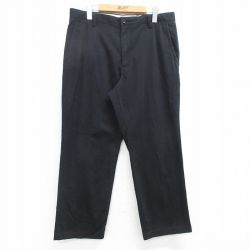 W34★古着 ドッカーズ パンツ メンズ 黒 ブラック 25apr25 中古 ボトムス ロング