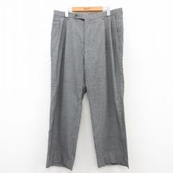 W37★古着 パンツ メンズ 90年代 90s 黒他 ブラック チェック 25apr26 中古 ボトムス ロング