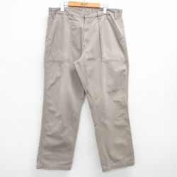 W38★古着 セントジョンズベイ ベイカー パンツ メンズ 00年代 00s コットン ベージュ カーキ 25apr28 中古 ボトムス ロング