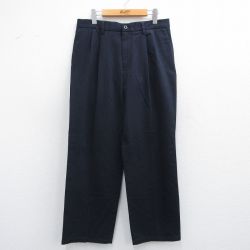 W33★古着 ドッカーズ パンツ メンズ 紺 ネイビー 25apr28 中古 ボトムス ロング