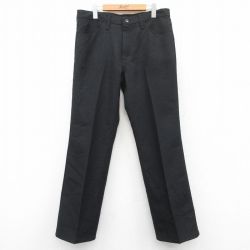 W36★古着 ラングラー Wrangler ランチャー パンツ ジーンズ メンズ 黒 ブラック 【spe】 25apr28 中古 ボトムス ジーパン Gパン ロング