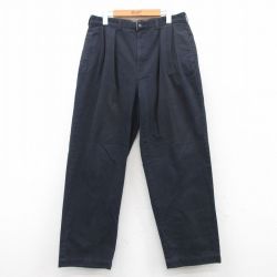 W33★古着 ラルフローレン Ralph Lauren ブランド チノ パンツ チノパン メンズ 90年代 90s ANDREW コットン 紺 ネイビー 【spe】 25apr28 中古 ボトムス ロング