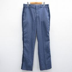 【50%OFF】W35★古着 スラックス パンツ メンズ 90年代 90s elbeco USA製 紺他 ネイビー 25apr30 中古 ボトムス ロング