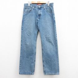 W32★古着 アリゾナジーンズ ジーンズ メンズ コットン 紺 ネイビー デニム 25apr30 中古 ボトムス ジーパン Gパン ロング パンツ