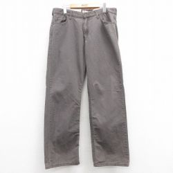 W35★古着 リーバイス Levis パンツ メンズ シグネチャー ダック地 コットン グレー 25apr30 中古 ボトムス ロング