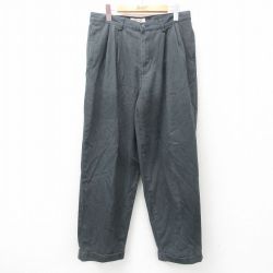 W32★古着 オールドネイビー OLD NAVY パンツ メンズ 濃グレー 25may01 中古 ボトムス ロング