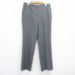【20%OFF】W33★古着 スラックス パンツ メンズ 80年代 80s タロン グレー他 ストライプ 25may08 中古 ボトムス ロング