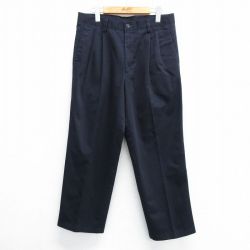 W34★古着 ドッカーズ パンツ メンズ コットン 紺 ネイビー 25may08 中古 ボトムス ロング