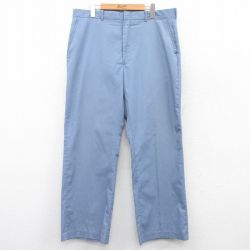 W37★古着 スラックス パンツ メンズ 80年代 80s USA製 タロン 薄紺 ネイビー 25may09 中古 ボトムス ロング
