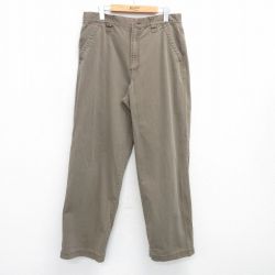 【50%OFF】W36★古着 オールドネイビー OLD NAVY パンツ メンズ コットン 緑系 グリーン 25may09 中古 ボトムス ロング