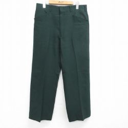 【20%OFF】W33★古着 HAGGAR スラックス パンツ メンズ 80年代 80s USA製 緑 グリーン 25may09 中古 ボトムス ロング