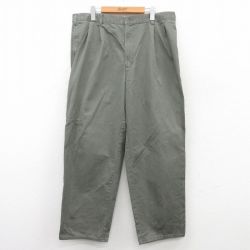 【20%OFF】W38★古着 ドッカーズ パンツ メンズ コットン 濃緑 グリーン 25may10 中古 ボトムス ロング
