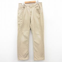 W34★古着 リーバイス Levis パンツ メンズ ベージュ カーキ 25may10 中古 ボトムス ロング