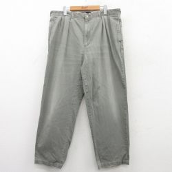 W36★古着 ラルフローレン Ralph Lauren ブランド チノ パンツ チノパン メンズ 90年代 90s コットン 濃緑 グリーン 25may10 中古 ボトムス ロング