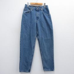 W32★古着 リーバイス Levis 560 ジーンズ メンズ 90年代 90s テーパード コットン USA製 紺 ネイビー デニム 【spe】 25may12 中古 ボトムス ジーパン Gパン ロング パンツ