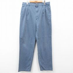 W35★古着 ドッカーズ パンツ メンズ 90年代 90s コットン 紺 ネイビー 25may14 中古 ボトムス ロング