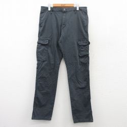 【20%OFF】W35★古着 ラングラー Wrangler カーゴ パンツ メンズ 濃グレー 25may15 中古 ボトムス ロング