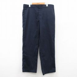 W37★古着 ディッキーズ Dickies ワーク パンツ メンズ 874 紺 ネイビー 25may15 中古 ボトムス ロング