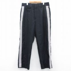 W36★古着 スラックス パンツ メンズ 90年代 90s USA製 黒他 ブラック 25may15 中古 ボトムス ロング