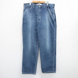 W39★古着 ギャップ GAP ペインター パンツ メンズ 00年代 00s 大きいサイズ 紺 ネイビー デニム 25may15 中古 ボトムス ロング