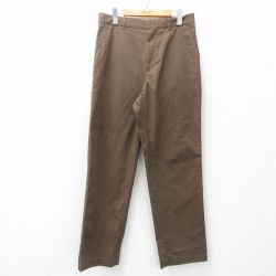 【50%OFF】W32★古着 パンツ メンズ 茶 ブラウン 25may15 中古 ボトムス ロング