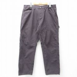 W39★古着 ペインター パンツ メンズ ダック地 コットン 濃グレー 25may17 中古 ボトムス ロング