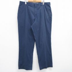 【50%OFF】W38★古着 パンツ メンズ 80年代 80s USA製 タロン 紺 ネイビー 25may17 中古 ボトムス ロング