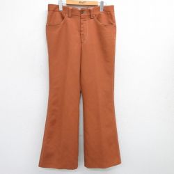 W34★古着 リーバイス Levis パンツ メンズ 70年代 70s パナテラ ブーツカット フレア 茶系 ブラウン 【spe】 25may17 中古 ボトムス ロング