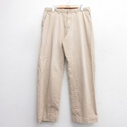 W34★古着 ラルフローレン Ralph Lauren ブランド チノ パンツ チノパン メンズ コットン ベージュ カーキ 25may17 中古 ボトムス ロング