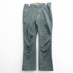 【50%OFF】W35★古着 コロンビア COLUMBIA パンツ メンズ ダブルニー 緑系 グリーン 25may17 中古 ボトムス ロング