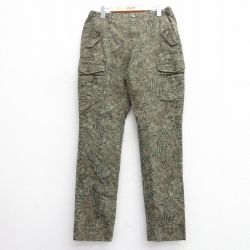 W32★古着 ブルックスブラザーズ BROOKS BROTHERS パンツ メンズ 00年代 00s 花柄 緑系他 グリーン 25may17 中古 ボトムス ロング