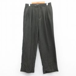 W32★古着 ドッカーズ スラックス パンツ メンズ 濃グレー系 25may20 中古 ボトムス ロング