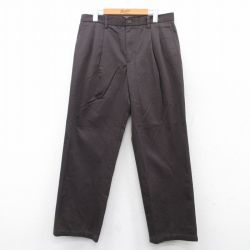 W33★古着 ドッカーズ パンツ メンズ コットン 濃茶 ブラウン 25may20 中古 ボトムス ロング