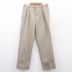 【50%OFF】W33★古着 ドッカーズ パンツ メンズ ベージュ カーキ 25may20 中古 ボトムス ロング