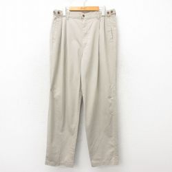 【50%OFF】W34★古着 ドッカーズ パンツ メンズ 90年代 90s コットン ベージュ カーキ 【spe】 25may20 中古 ボトムス ロング