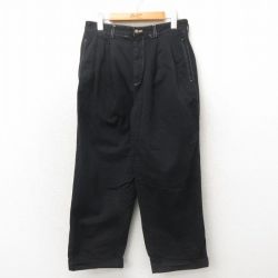 W29★古着 ブルックスブラザーズ BROOKS BROTHERS ブランド パンツ メンズ 00年代 00s コットン 黒 ブラック 【spe】 25may20 中古 ボトムス ロング